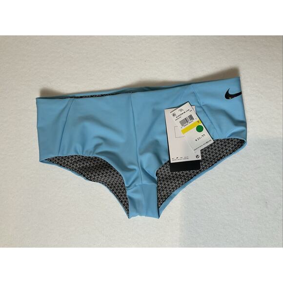 Nike Hydralock Anti-Slip Women Swim Bottoms Size S Blue MSRP $ 60 - Picture 1 of 6